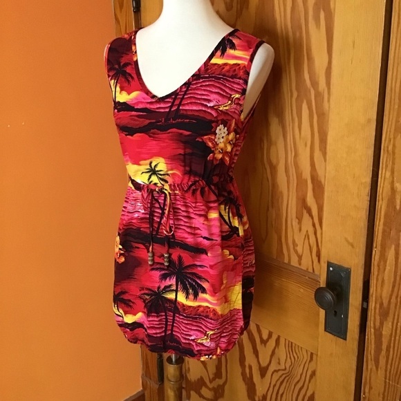 Y2K Palmwave Hawaiian swim coverup - Picture 6 of 9